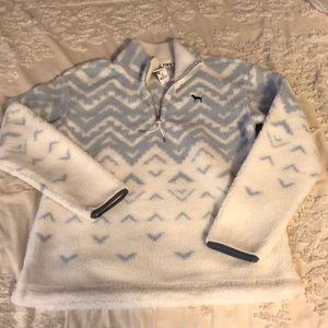 Victorias Secret Chevron Sherpa Boyfriend Quarter